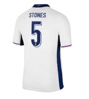 Lacne Muži Futbalové dres Anglicko John Stones #5 ME 2024 Krátky Rukáv - Domáci